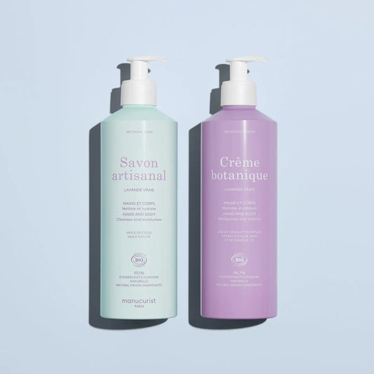 Lavender Botanical Cream & Artisan Soap Duo - Cosmos Organic